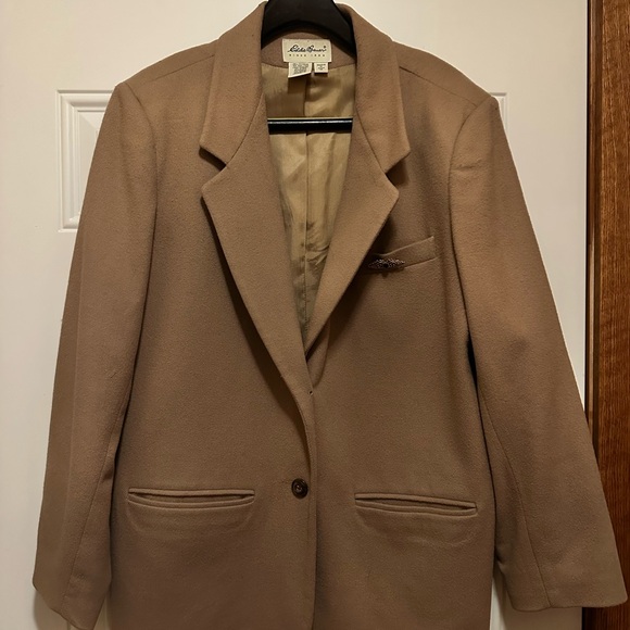 Classic Tan Women's Blazer - Picture 1 of 3